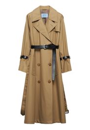 Prada double-breasted trench coat - Neutrals