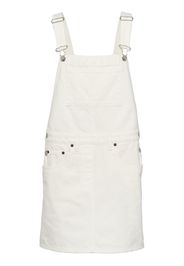 Prada denim overall mini-dress - White