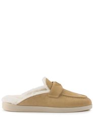 Prada shearling mules - Neutrals