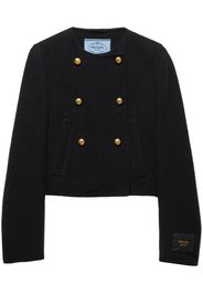Prada Double-breasted twill jacket - Black