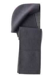 Prada hooded wool scarf - Grey