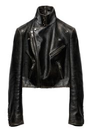 Prada leather biker jacket - Black