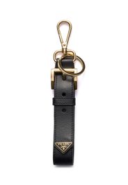 Prada leather keyring - Black