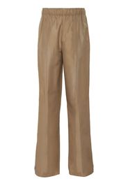 Prada silk trousers - Neutrals