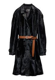 Prada leather coat - Black