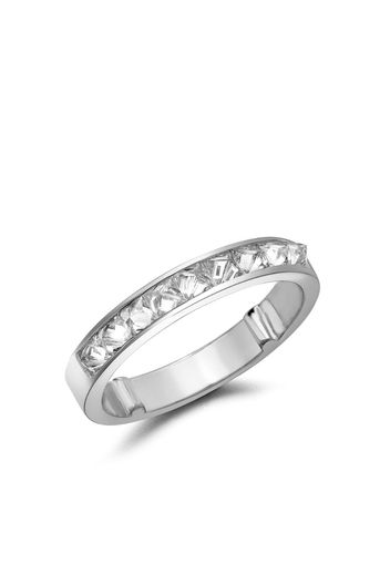 18kt white gold RockChic diamond half-eternity ring