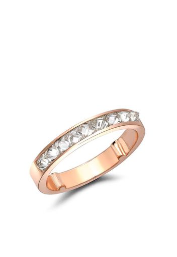 18kt rose gold RockChic half-eternity diamond ring