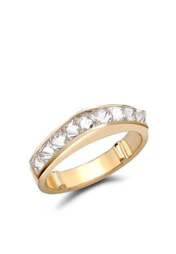 18kt yellow gold RockChic peaked diamond ring