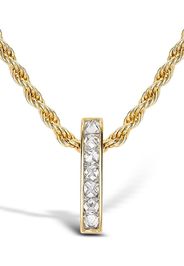 18kt yellow gold diamond bar RockChic pendant