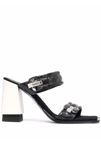 Premiata tie-dye mule sandals - Black