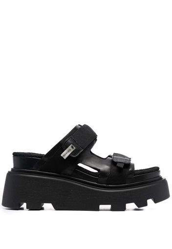 Premiata side touch-strap sandals - Black