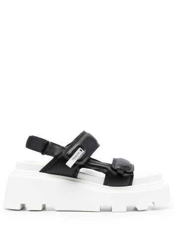 Premiata touch-strap padded sandals - Black