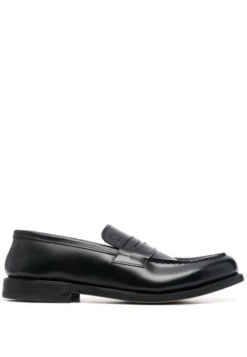 Premiata leather loafer shoes - Black