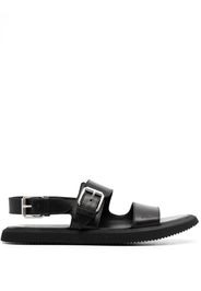 Premiata double-buckle leather sandals - Black