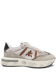 Premiata Cassie panelled leather sneakers - Neutrals