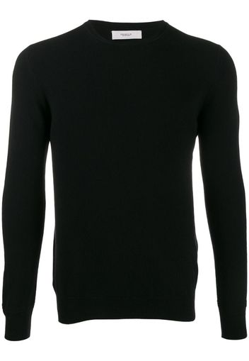 round neck fine knit jumper