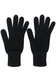 Pringle Of Scotland gloves with ribbed details - Black