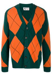 Pringle Of Scotland Reissued argyle knit cardigan - Green