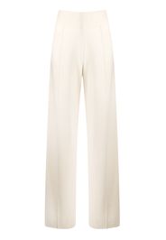 wide-leg knitted trousers