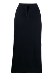 drawstring midi skirt