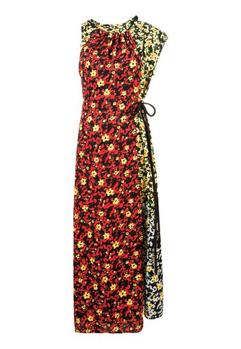 Proenza Schouler Multi Floral Asymmetrical Dress - Poppy Wildflower