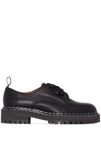 Proenza Schouler leather Oxford shoes - Black