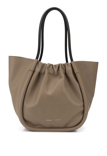 XL RUCHED TOTE - SMOOTH CALF