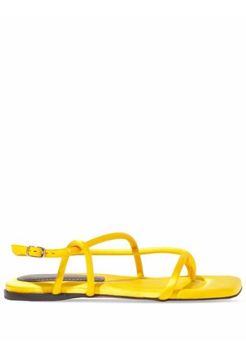 Proenza Schouler SQUARE STRAPPY SANDALS - YELLOW