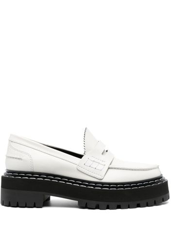 Proenza Schouler LUG SOLE PLATFORM LOAFERS - White