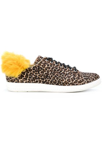 PS Paul Smith faux fur trim sneakers - Brown