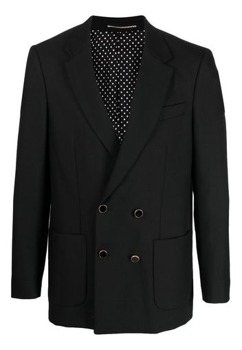 PT Torino double-breasted wool blazer - Black