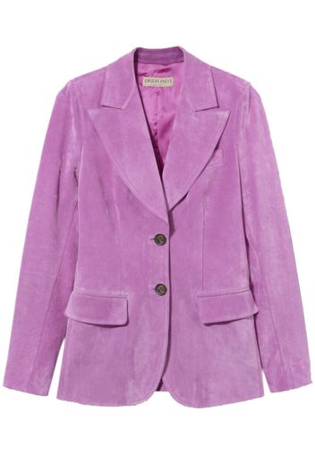 PUCCI single-breasted suede blazer - Pink