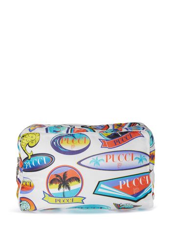 PUCCI logo-print make-up bag - White