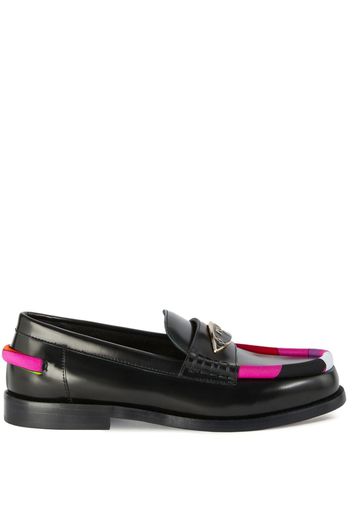 PUCCI logo-plaque leather loafers - Black