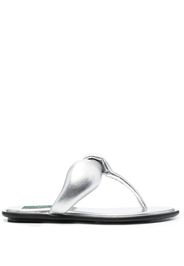 PUCCI metallic padded sandals - Silver