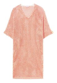 PUCCI crochet-knit cotton beach dress - Orange