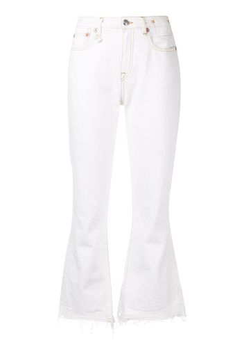 R13 kick fit jeans - White