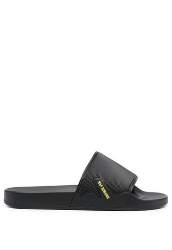 Raf Simons logo print slides - Black