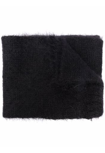 Raf Simons extra long mohair-blend scarf - Black