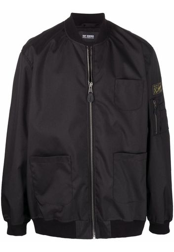 Raf Simons Echodomer print bomber jacket - Black