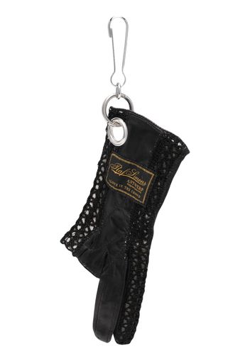 Raf Simons leather glove keyring - Black