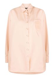 Raf Simons logo patch relaxed-fit shirt - Pink