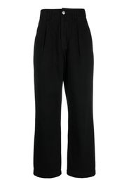 rag & bone loose-fit denim trousers - Black