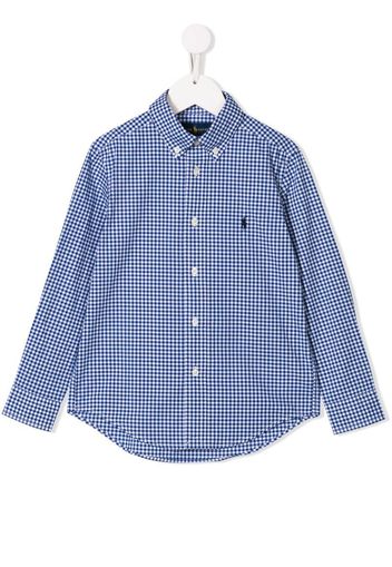 gingham print shirt