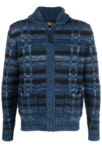 Ralph Lauren RRL zip-up knitted cardigan - Blue