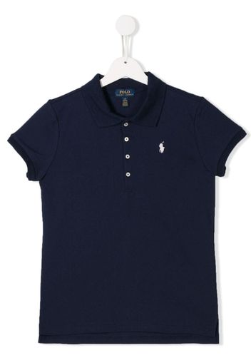 TEEN embroidered logo polo shirt