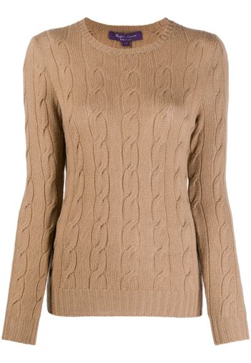 cable-knit cashmere jumper