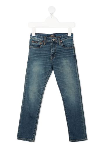 mid-rise straight jeans