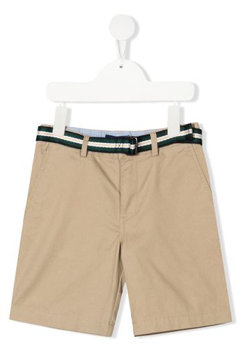 Ralph Lauren Kids belted chino shorts - Neutrals