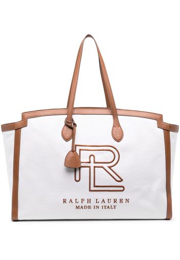 Ralph Lauren Collection logo print shoulder bag - White